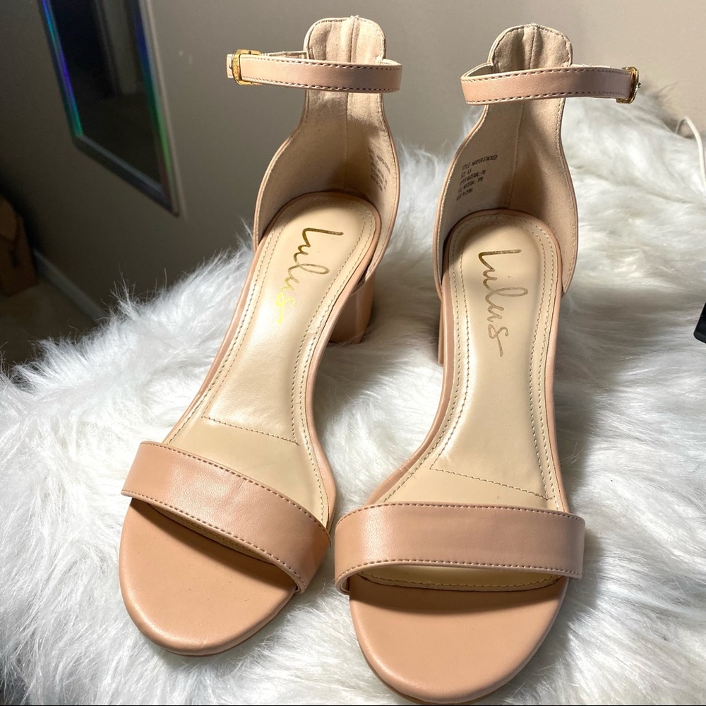 Lulus Muave Strap 2” Block Heel
